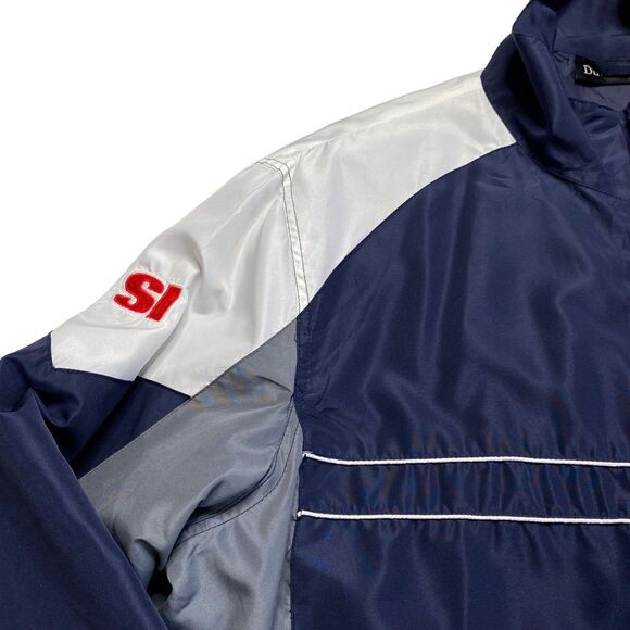 Vintage New England Patriots Windbreaker SI Edition Blue Gray White Sz XL - Picture 2 of 14